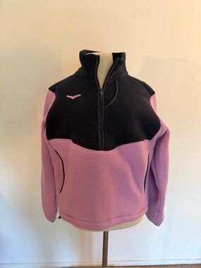 Hoka Ridgetop Half Zip Polar Fleece Purple & Dark Navy NWOT